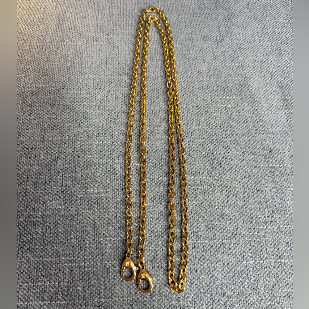 Louis Vuitton Felicie gold crossbody chain strap